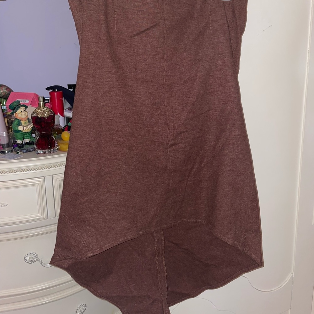 Brown high / low Marciano pencil skirt